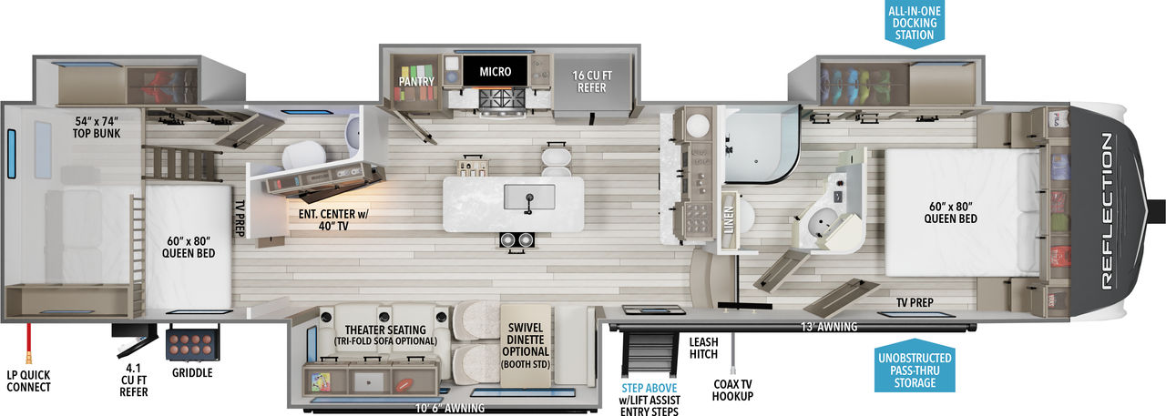 Model diagram Grand Design Reflection FW 362TBS