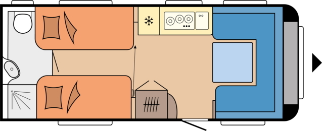 Model diagram Hobby Prestige 560 WLU