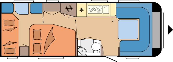 Model diagram Hobby Prestige 650 KFU