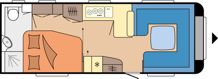 Model diagram Hobby Prestige 660 WFC