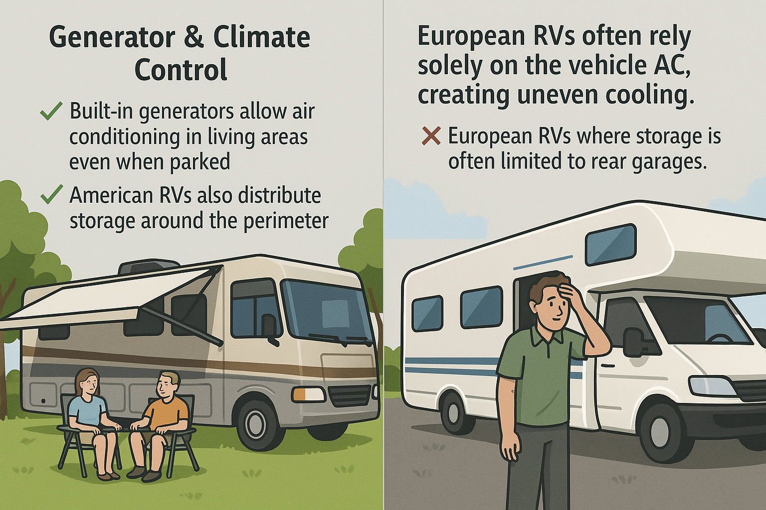 Comparison: American RV vs. EU border restrictions