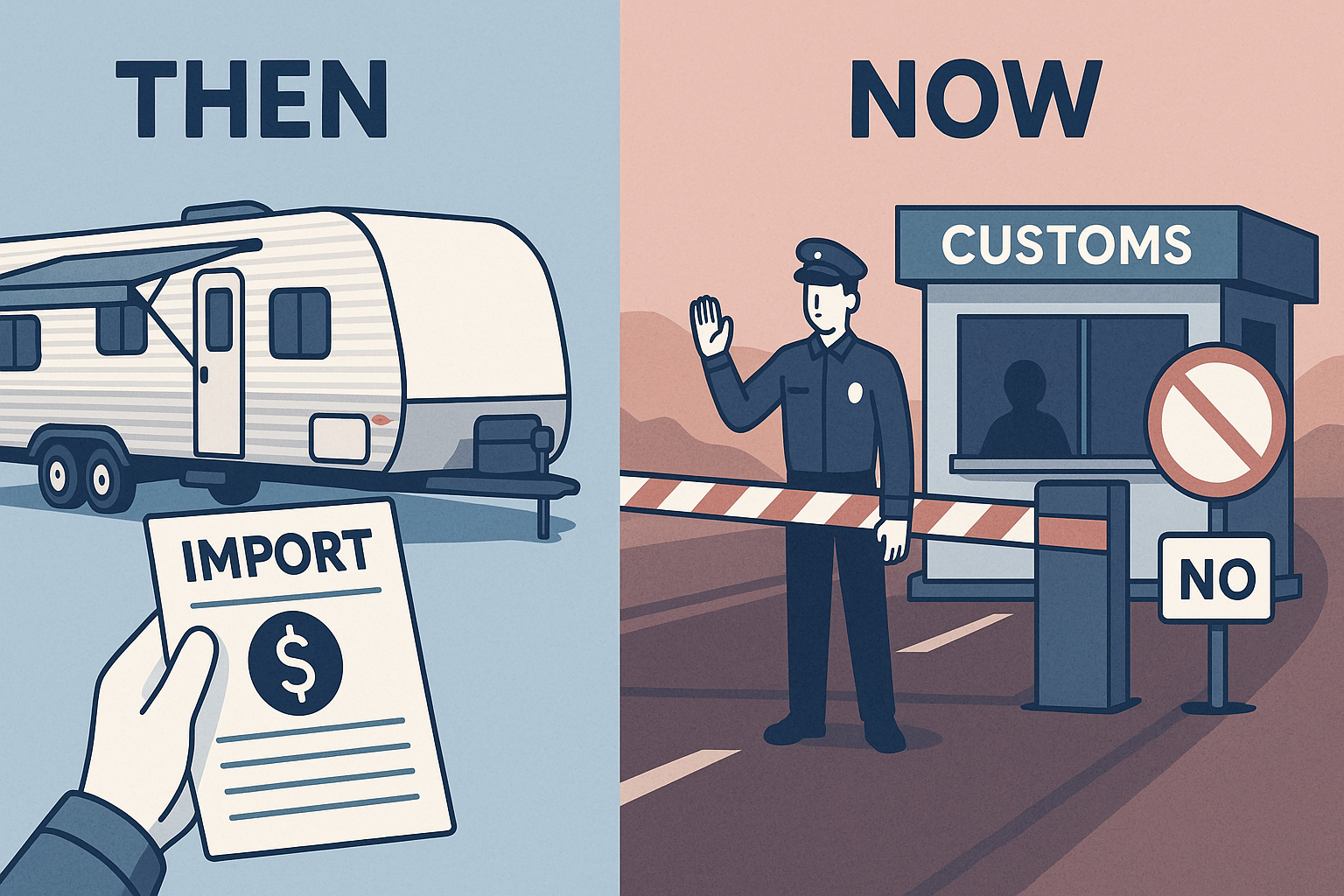 Comparison: American RV vs. EU border restrictions