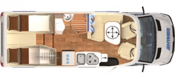 Model diagram Hymer ML-T, 580 (доп.опция 4x4 - код 696)