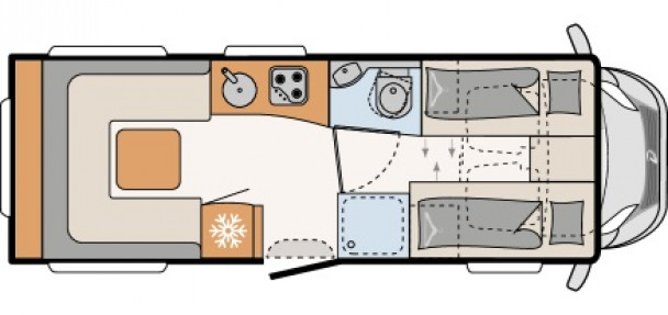 Model diagram Dethleffs Alpa A, A 6820-2