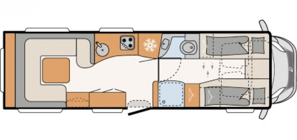 Model diagram Dethleffs Alpa A, A 9820-2