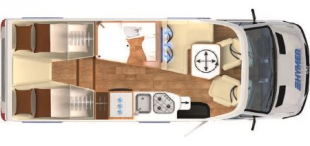 Model diagram Hymer B-Class ModernComfort T, 580