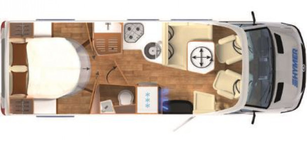 Model diagram Hymer B-Class ModernComfort T, 690