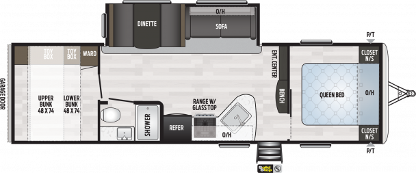 Model diagram Keystone Springdale, 296BH