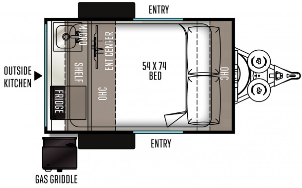 Model diagram Forest River Rockwood Geo Pro, G12RK