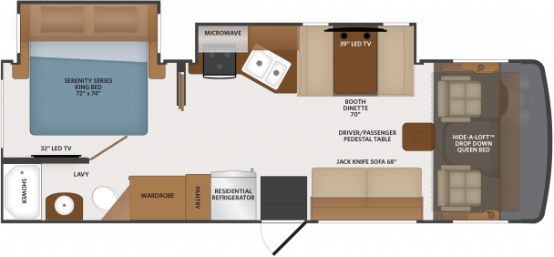 Model diagram Fleetwood Flair, 28A