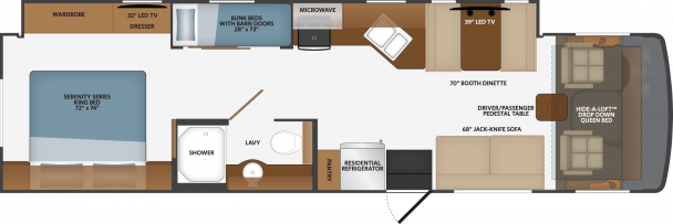 Model diagram Fleetwood Flair, 34J