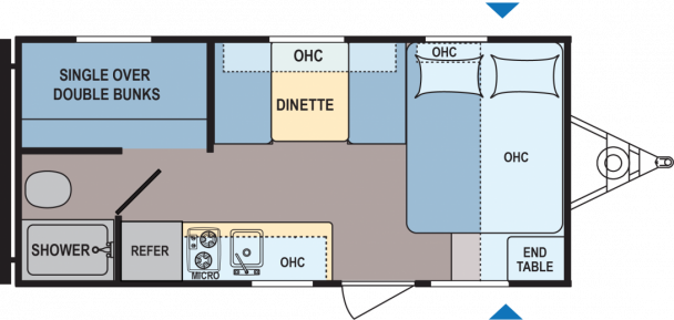 Model diagram Dutchmen Coleman Lantern LT, 17FQ