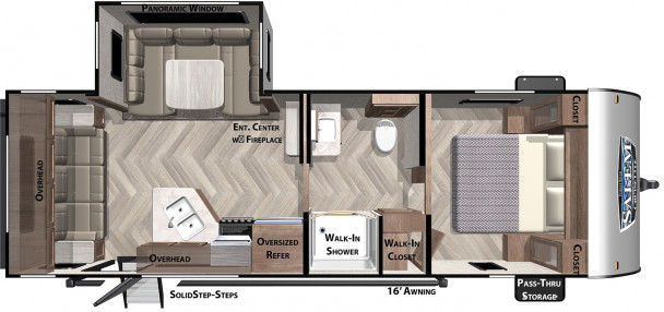 Model diagram Forest River Salem Cruise Lite, 24RLXL