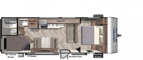 Model diagram Forest River Salem Cruise Lite, 261BHXL