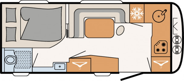 Model diagram Dethleffs Nomad, 490 BLF