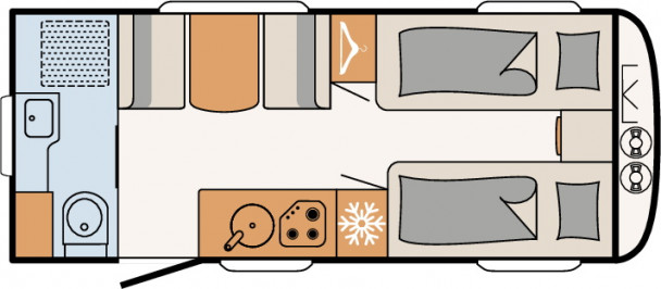 Model diagram Dethleffs Nomad, 490 EST