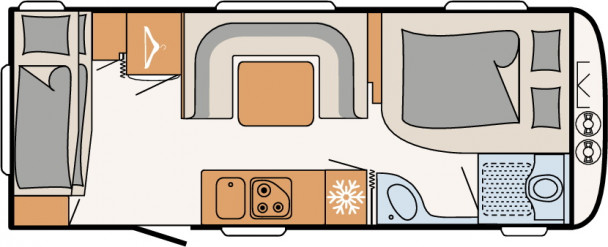 Model diagram Dethleffs C-Go, 565 FMK