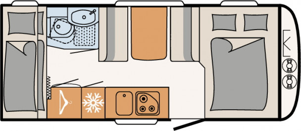 Model diagram Dethleffs Camper, 500 QSK