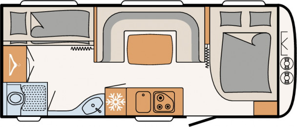 Model diagram Dethleffs Camper, 540 QMK