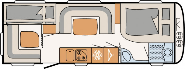 Model diagram Dethleffs Camper, 650 FMK