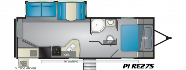 Model diagram Heartland Pioneer, RE 275