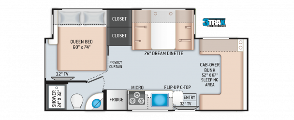 Model diagram Thor Freedom Elite, 24FE