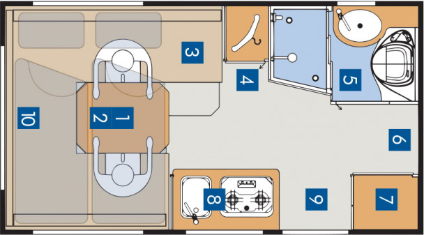 Model diagram Bimobil HR 380, 380