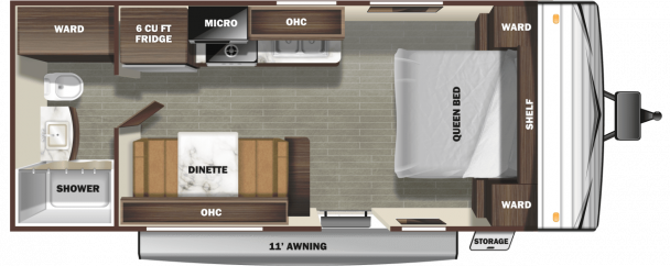 Model diagram Starcraft Autumn Ridge, 182RB