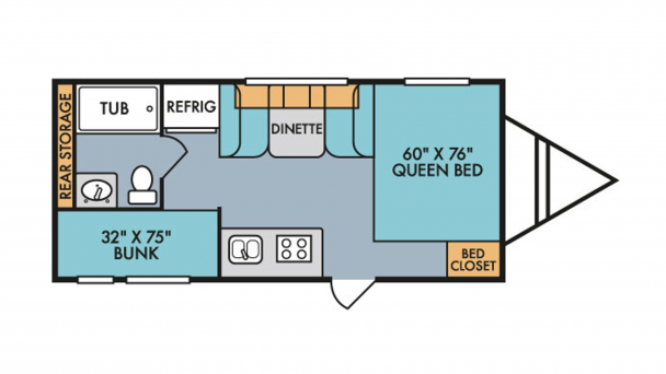 Model diagram Riverside RV Retro, 190BH