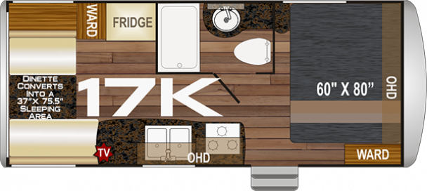 Model diagram Northwood NASH, 17K