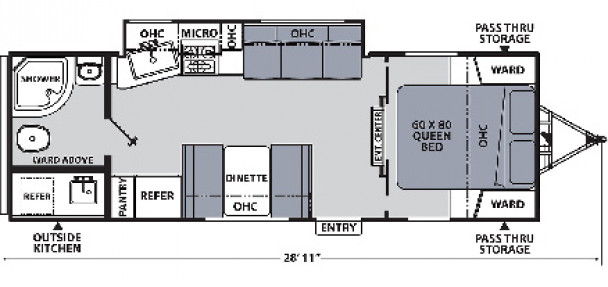 Model diagram Coachmen Apex Ultra Lite, 251RBK