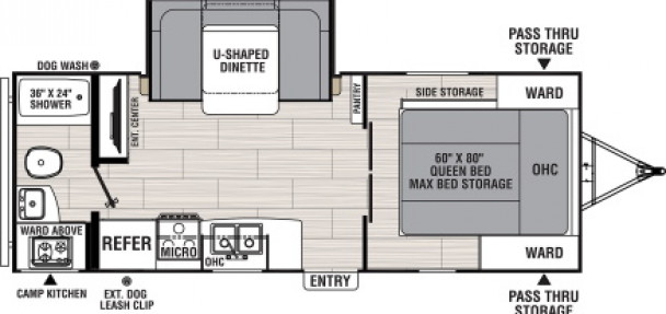 Model diagram Coachmen Spirit, 2145RBX