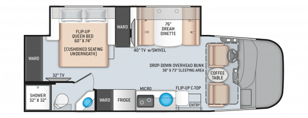 Model diagram Thor Vegas, 25.6