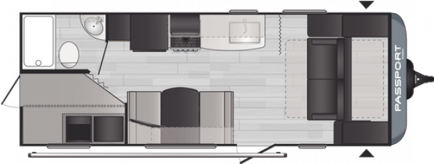 Model diagram Keystone Passport, 219BH SL