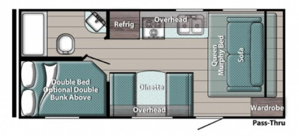 Model diagram Gulf Stream Ameri-Lite, 197BH