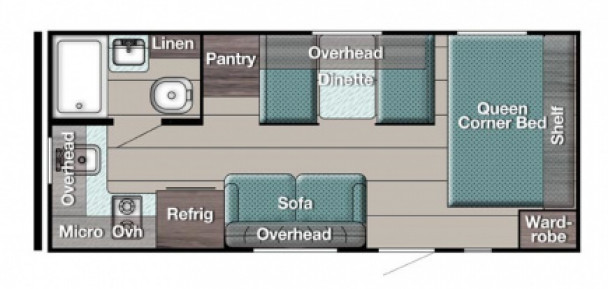 Model diagram Gulf Stream Ameri-Lite, 199RK