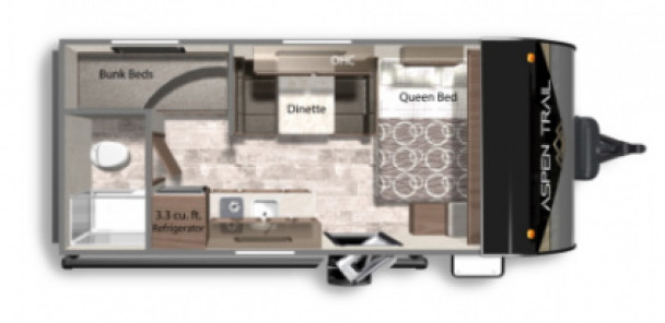 Model diagram Dutchmen Aspen Trail, 17BH
