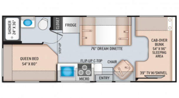 Model diagram Thor Freedom Elite, 23H