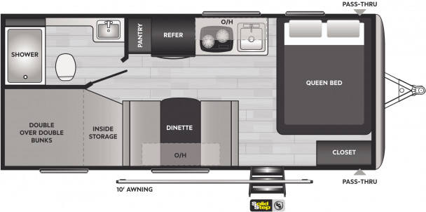 Model diagram Keystone Springdale, 2010BH