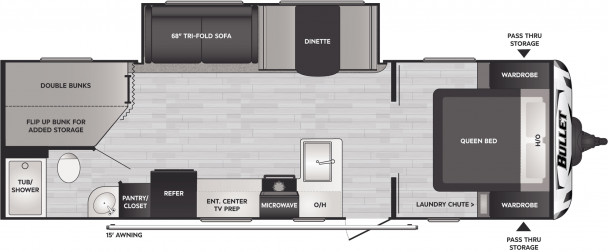 Model diagram Keystone Bullet Crossfire, 2730BH