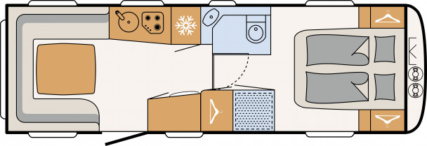 Model diagram Dethleffs Nomad, 760 DR