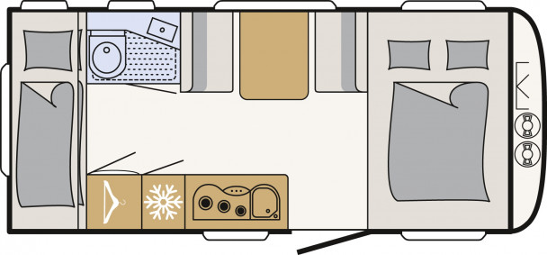 Model diagram Dethleffs Aero, 500 QSK