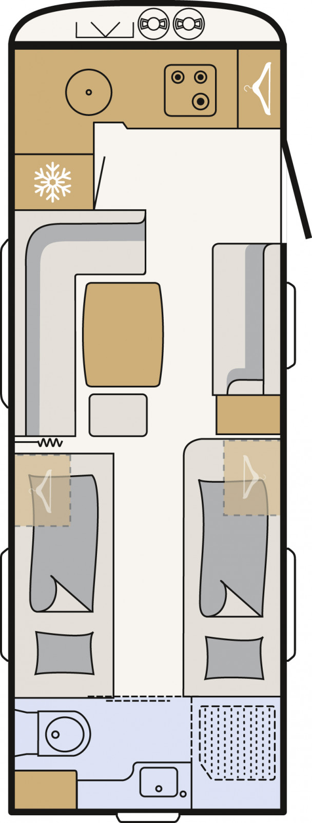 Model diagram Dethleffs Beduin Scandinavia, 550 BET