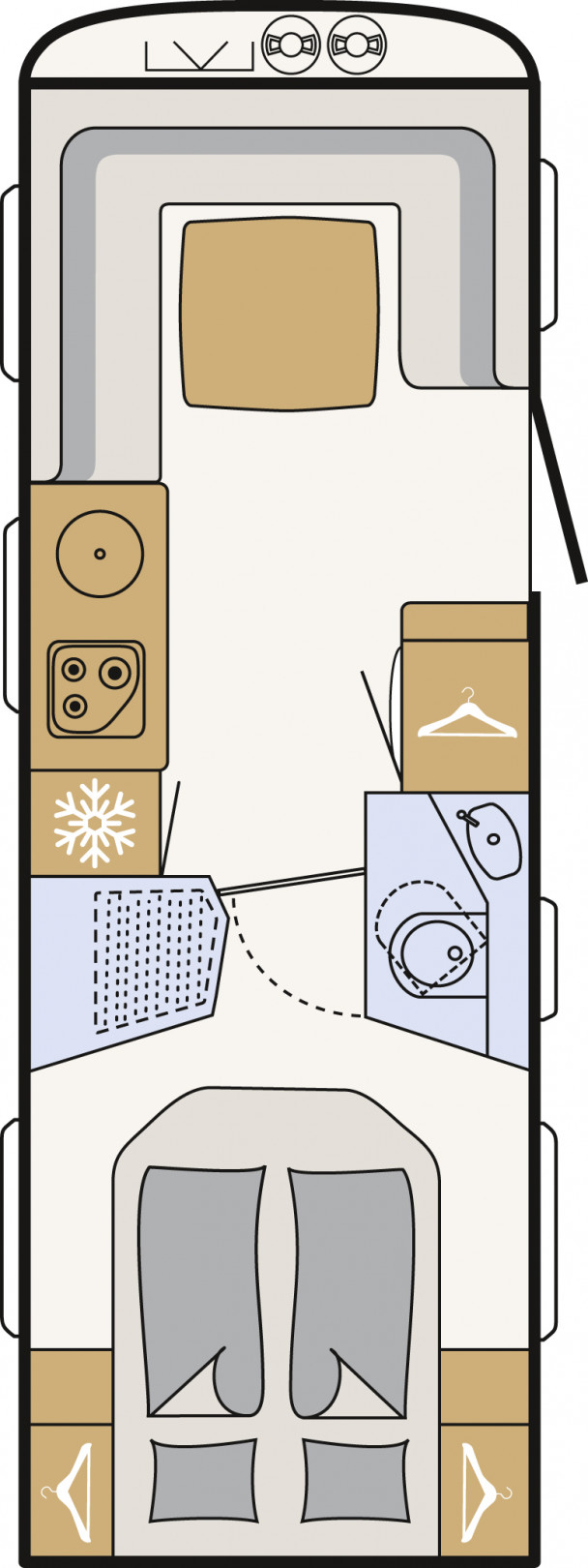 Model diagram Dethleffs Beduin Scandinavia, 550 RD