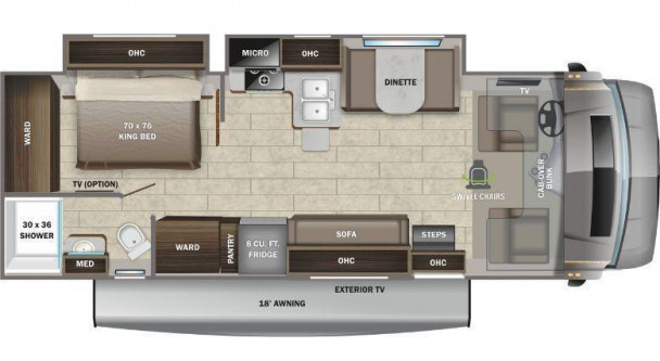 Model diagram Entegra Odyssey, 27U