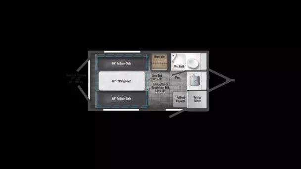 Model diagram Winnebago HIKE, H1316SB
