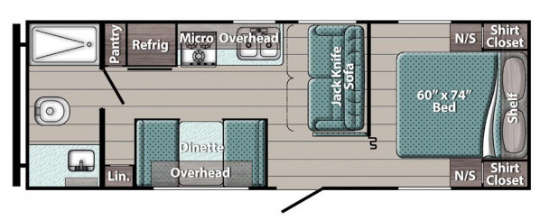 Model diagram Gulf Stream Ameri-Lite, 241RB