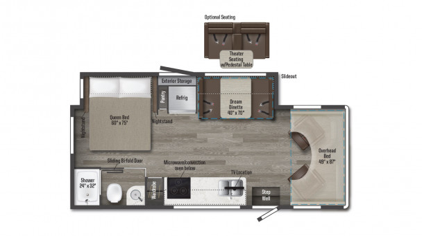 Model diagram Winnebago Vita, 24P
