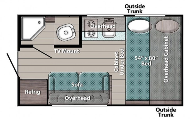 Model diagram Gulf Stream Ameri-Lite, 14RE
