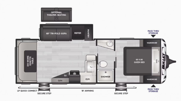 Model diagram Keystone Bullet Crossfire, 2530RD